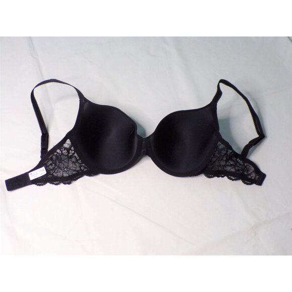 🆕 WACOAL French Garden Seamless Underwire T-Shirt Bra 36B Black #85340 - Picture 8 of 8